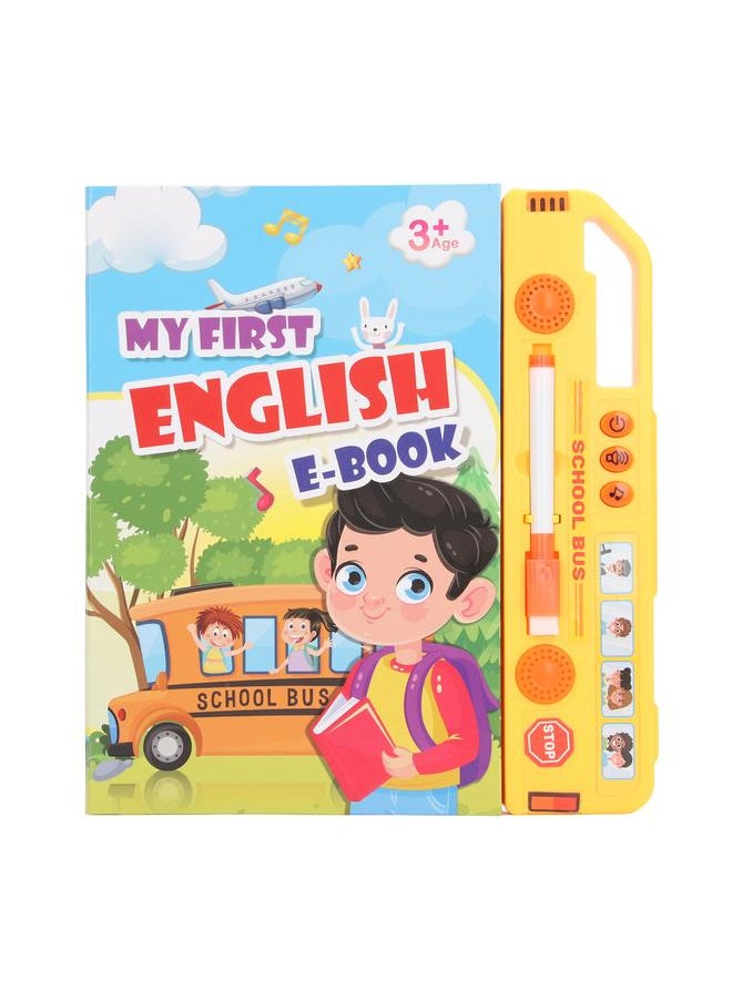 Electronic Sound Book English Language Letters Words Numbers Learning Kids Educational Toy