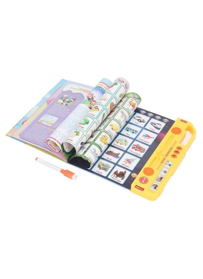 Electronic Sound Book English Language Letters Words Numbers Learning Kids Educational Toy