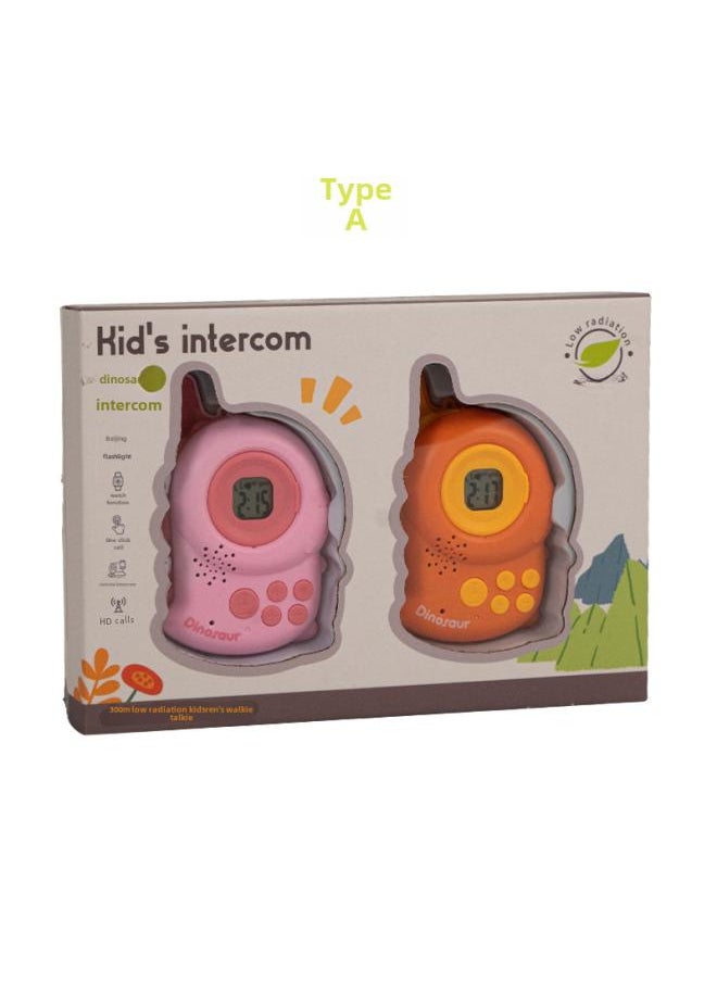 Dinosaur Children's Walkie-talkie Handheld Wireless Call Outdoor Indoor Couple Parent-child Interactive Gift Educational Toys