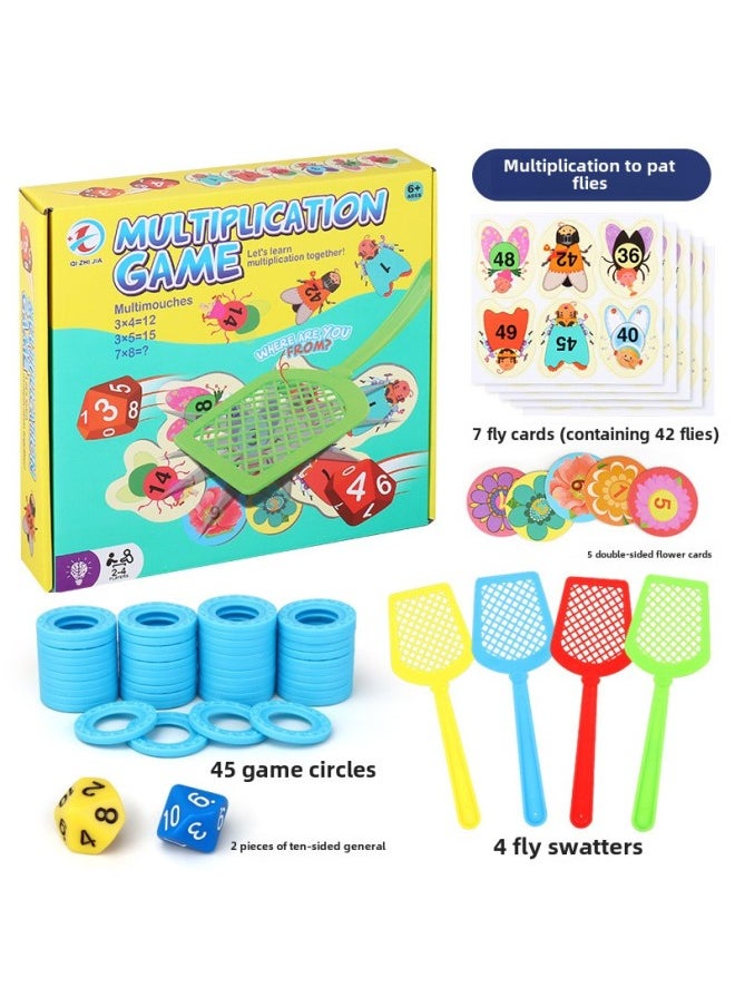 Children's Fun Fly Shooting English Multiplication Formula Desktop Game Family Parent-child Puzzle Interactive Learning-Specifications:Multiplication Version