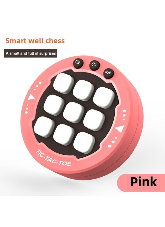 Triple Tac Tac Game Game Machine Children's Interactive Desktop Game Thinking Training New-Colour:Tic Tac Toe  English Color Box