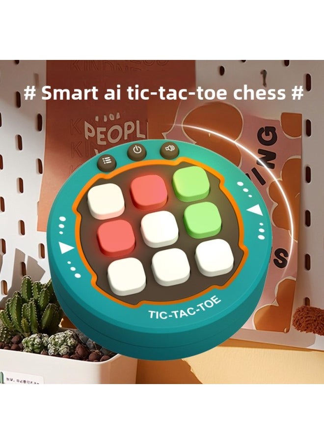 Triple Tac Tac Game Game Machine Children's Interactive Desktop Game Thinking Training New-Colour:Tic Tac Toe  English Color Box