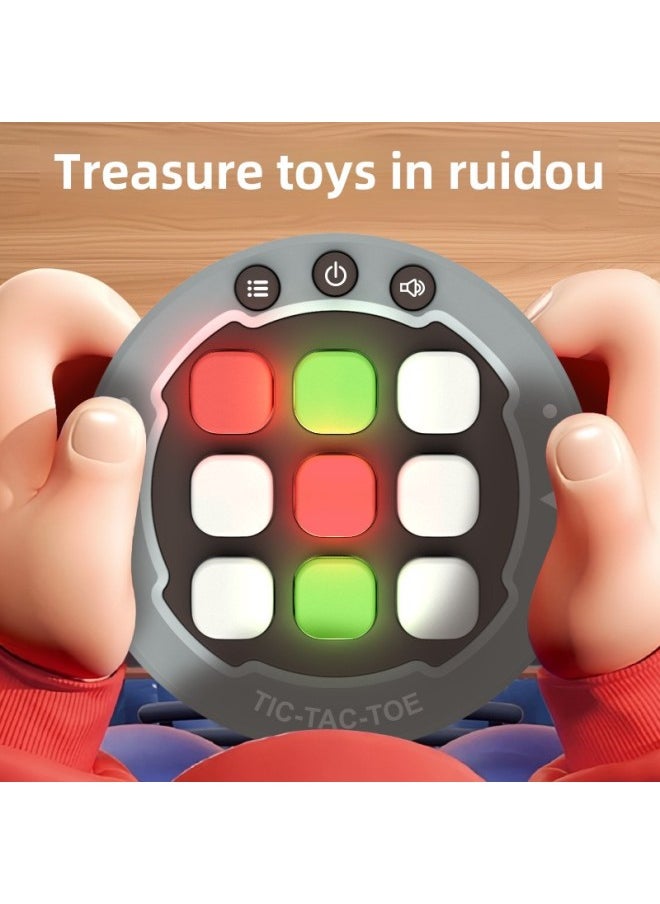 Triple Tac Tac Game Game Machine Children's Interactive Desktop Game Thinking Training New-Colour:English Tic-tac-toe  Opp