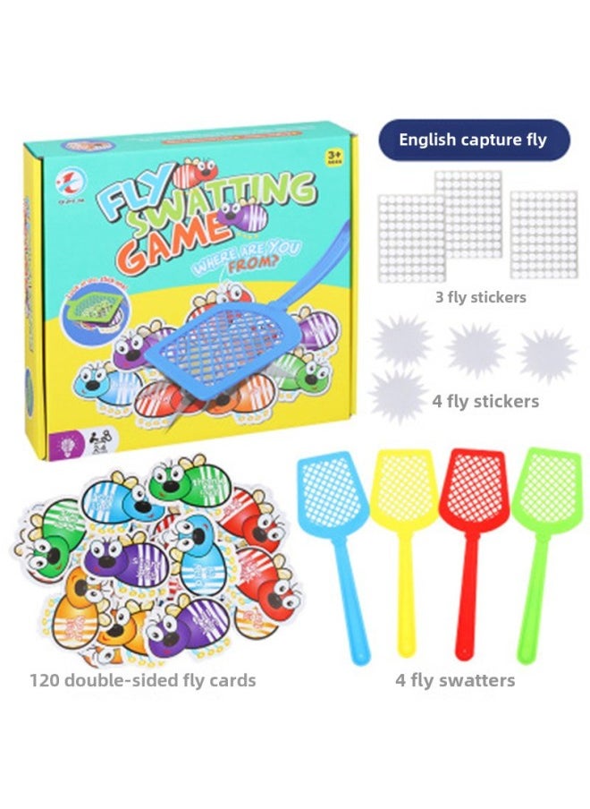 Children's Fun Fly Shooting English Multiplication Formula Desktop Game Family Parent-child Puzzle Interactive Learning-Color:English Version