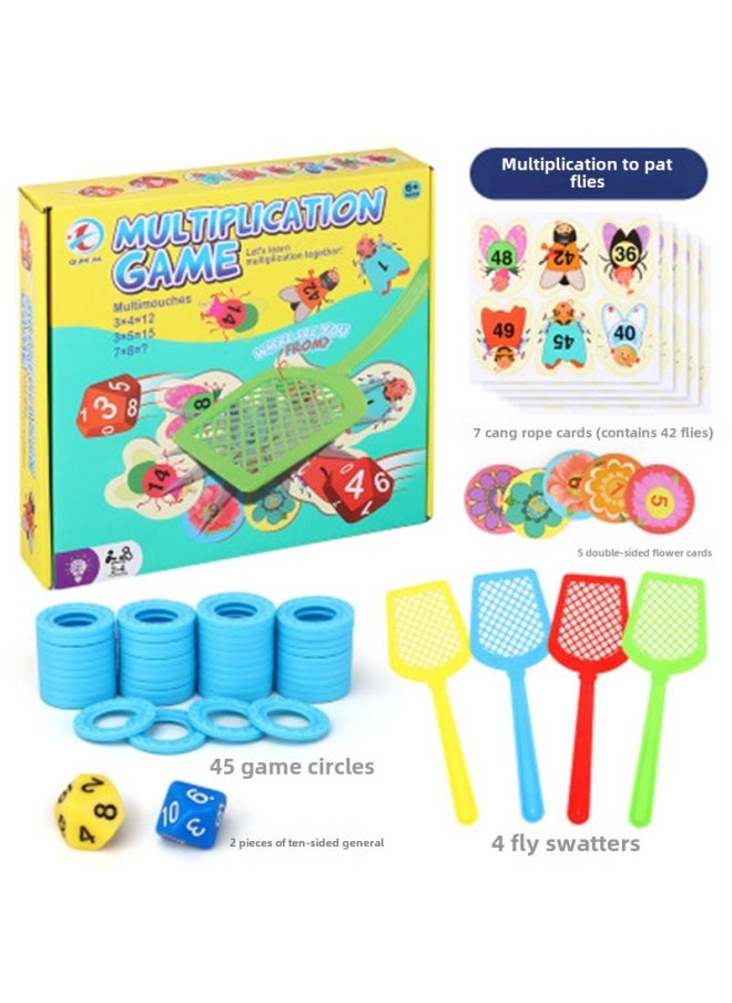 Children's Fun Fly Shooting English Multiplication Formula Desktop Game Family Parent-child Puzzle Interactive Learning-Color:Multiplication Version
