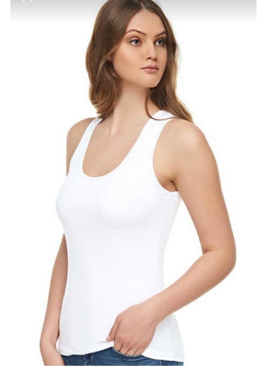 2002 Women's Modal Elastane Wide Strap Undershirt Single