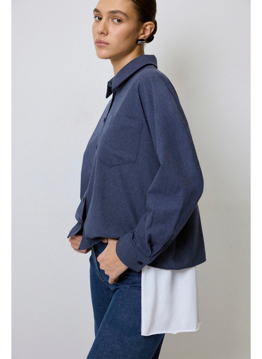 Pocket Melange Shirt