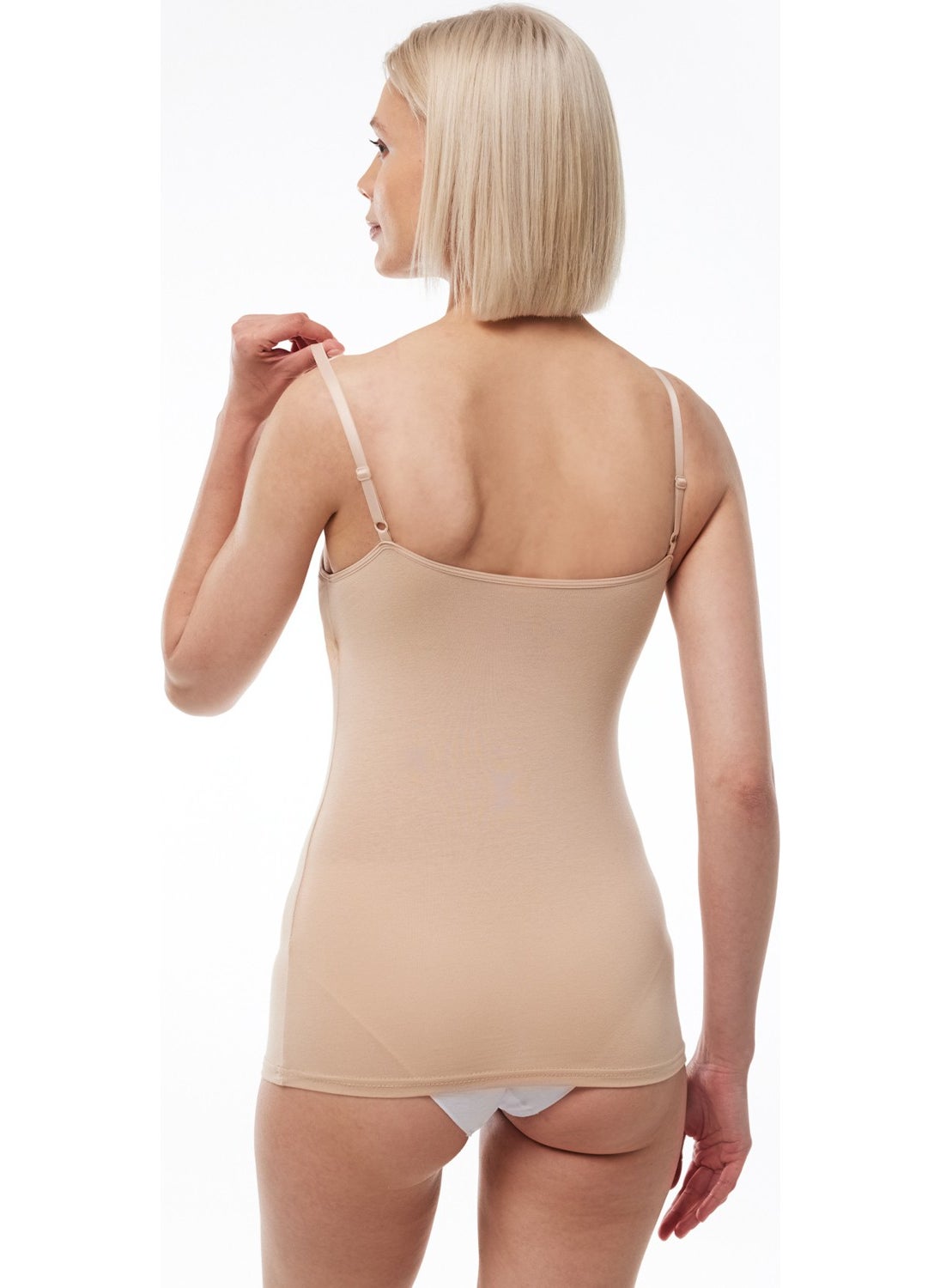 Women's Lined Rope Strap Modal Undershirt 824