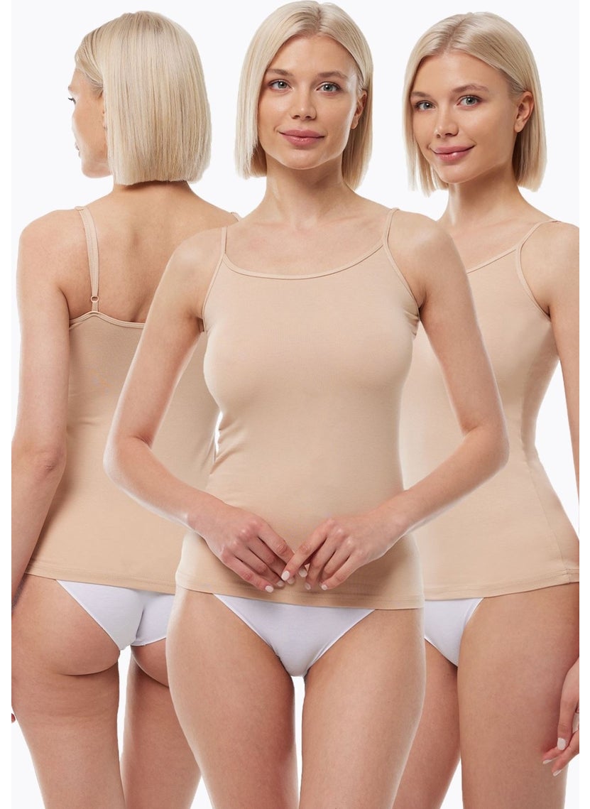 Women's Ten 3 Pack Modal Adjustable Rope Strap Undershirt 140 3M140