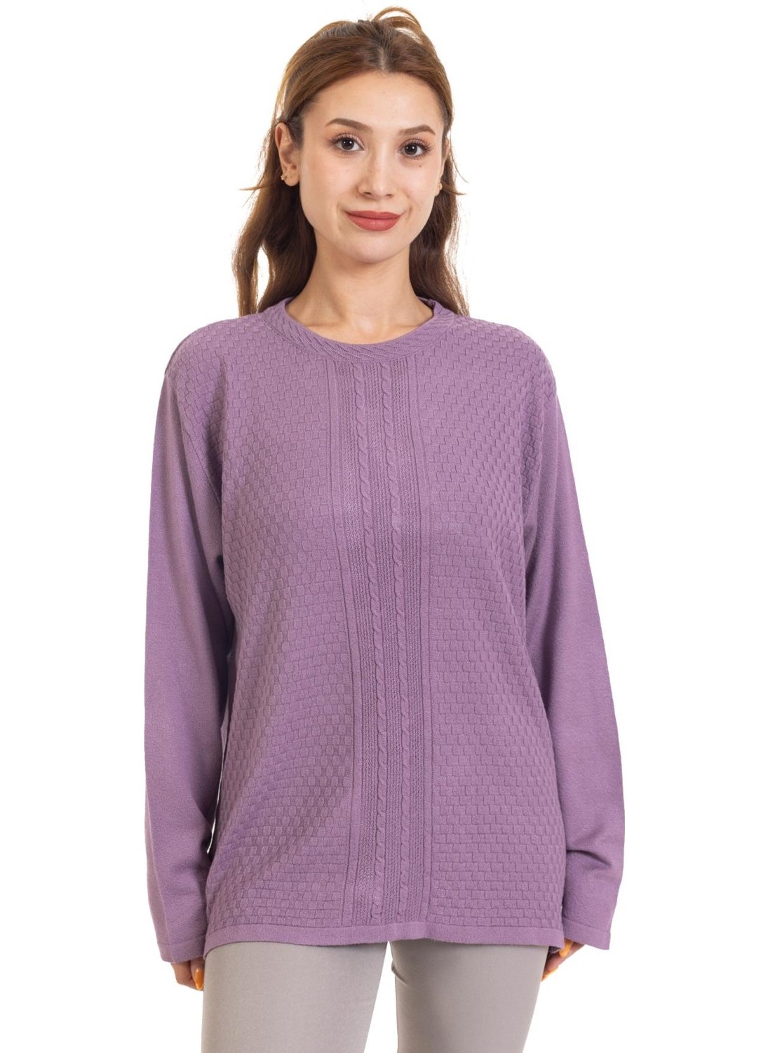 Autumn/Winter Women's Lycra Knitwear Viscose Mother Blouse 2103