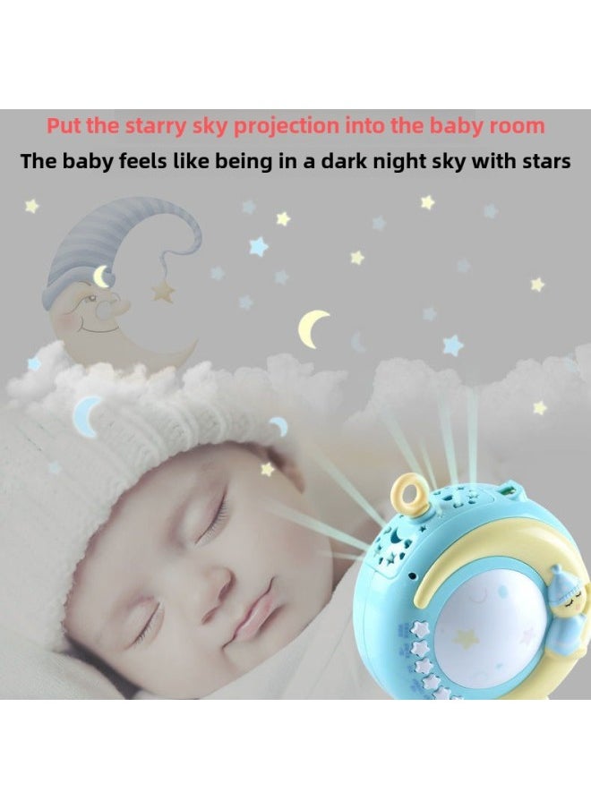 Bed Bell Baby Toy Rotatable Music Bed Hanging Pendant 0-1 Years Old To 3-6 Months Baby Bedside Rattle-Color:Duckling Bed Bell Pink Battery Version