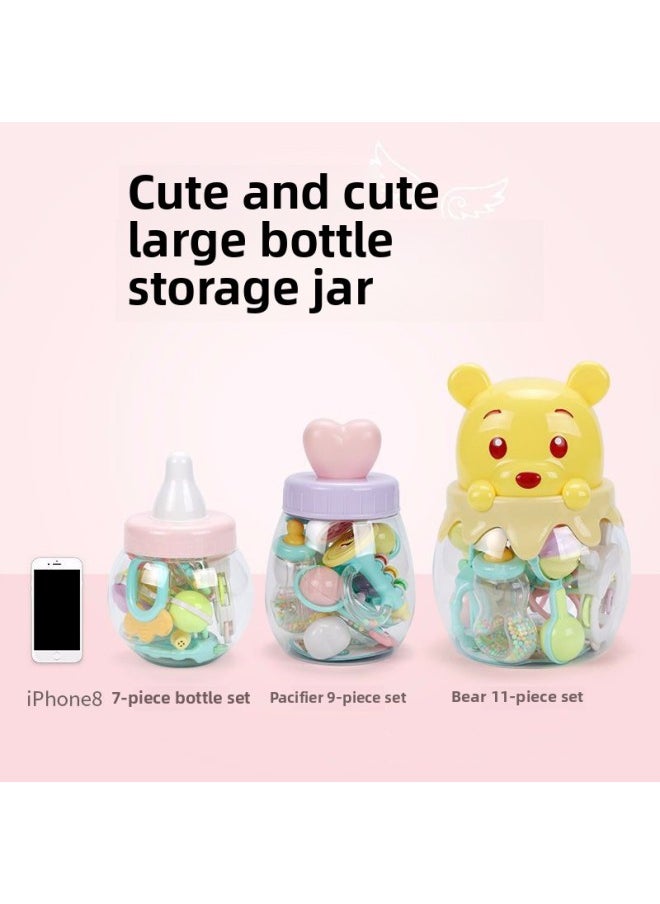 Gu Yu Baby Toys Boiled Rattle Baby Educational Newborn Teether Hand Rattle-Color:3610