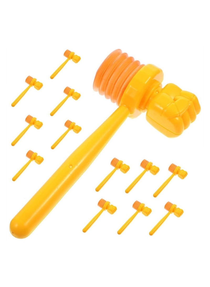 Squeaky Hammer, 20Pcs Mini Hammer Fine Motor Skills Toy, for Noise Maker Pounding Plastic Musical Beating Gavel Mallet Educational Toy