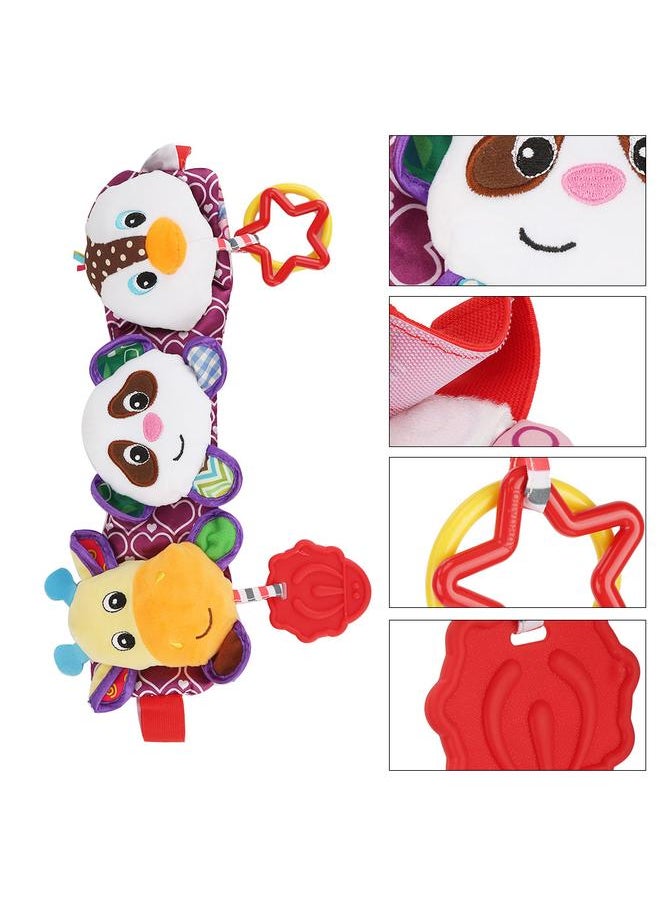 Kids Baby Bed Crib Cot Stroller Music Lighting Cartoon Hanging Toy Plush