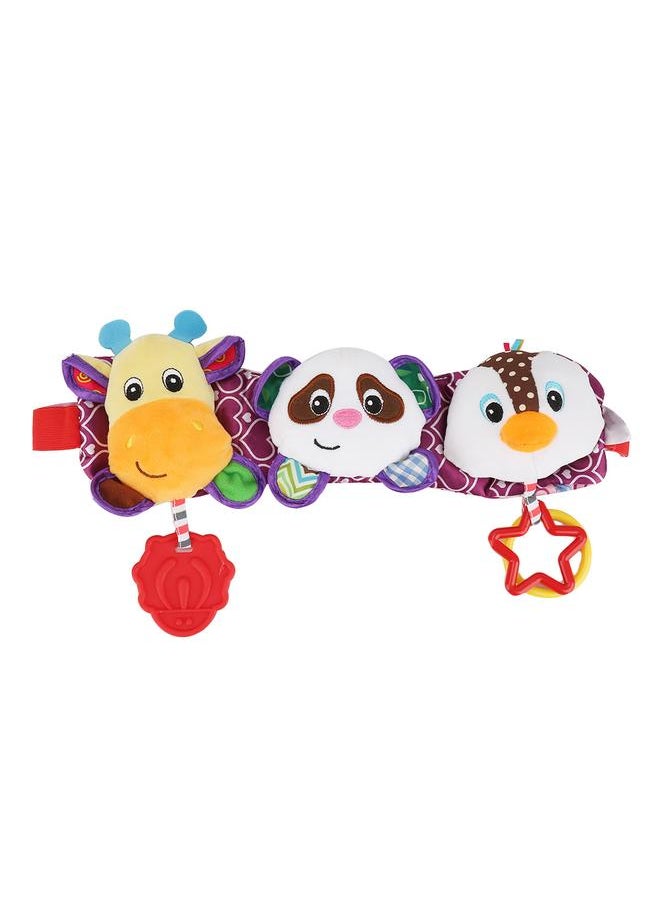Kids Baby Bed Crib Cot Stroller Music Lighting Cartoon Hanging Toy Plush