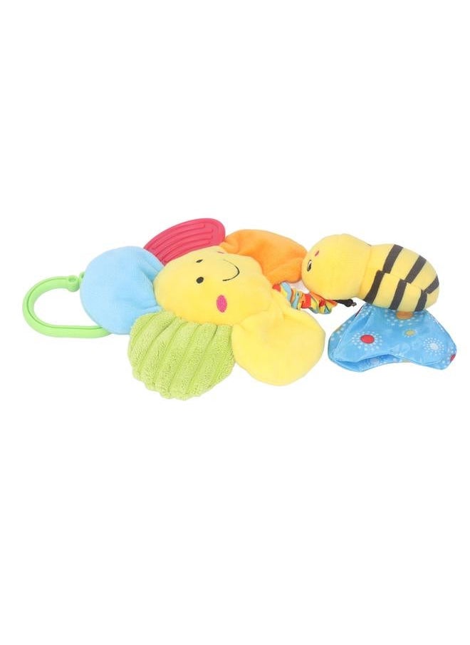 Baby Hanging Musical Toy with Music Box Cute Flower Bell Plush Animal Pull Sensory Toys Type A