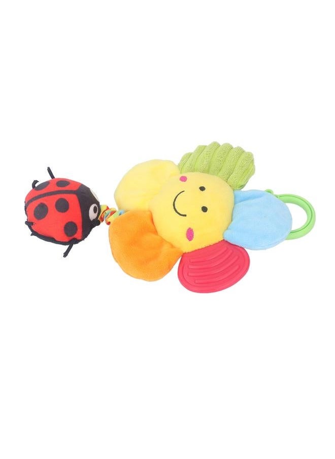 Baby Hanging Musical Toy with Music Box Cute Flower Bell Plush Animal Pull Sensory Toys Type B