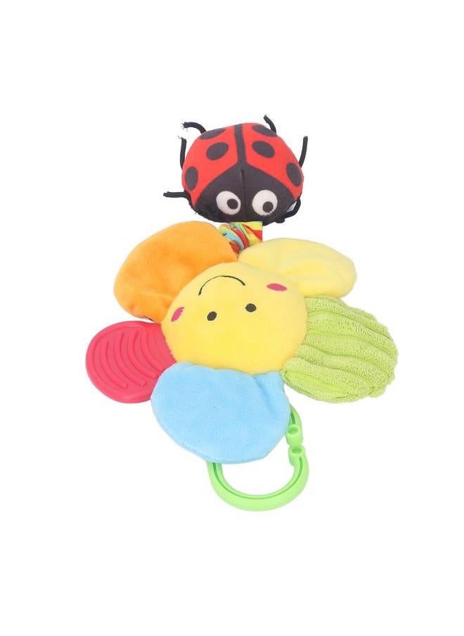 Baby Hanging Musical Toy with Music Box Cute Flower Bell Plush Animal Pull Sensory Toys Type B