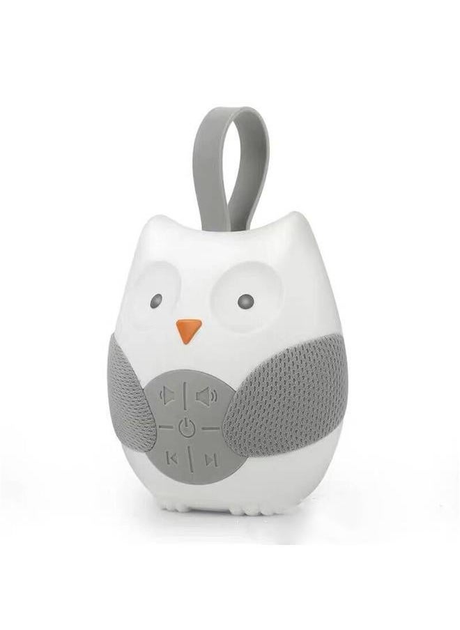 Baby Shusher White Cute Owl Shape Portable Newborn Coaxing Sleep Aid Music Player Sound Machine Colorful Package