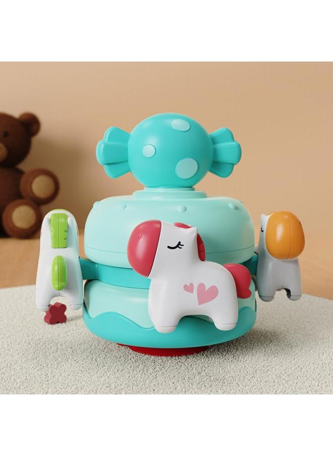 Royal Carousel Dining Chair Comforter Toy Crib Pendant Rotatable Comforter Baby Educational Toys