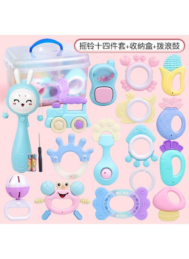 Baby Gum Toys 0- Year Old Newborn Educational Toys Hand Bell 3-6 Months Boys And Girls Baby Bed Bell
