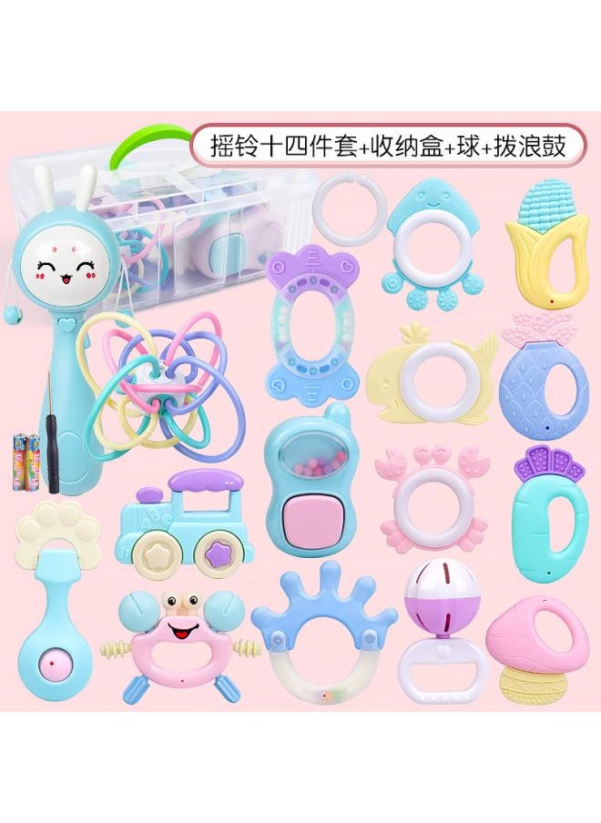 Baby Gum Toys 0- Year Old Newborn Educational Toys Hand Bell 3-6 Months Boys And Girls Baby Bed Bell