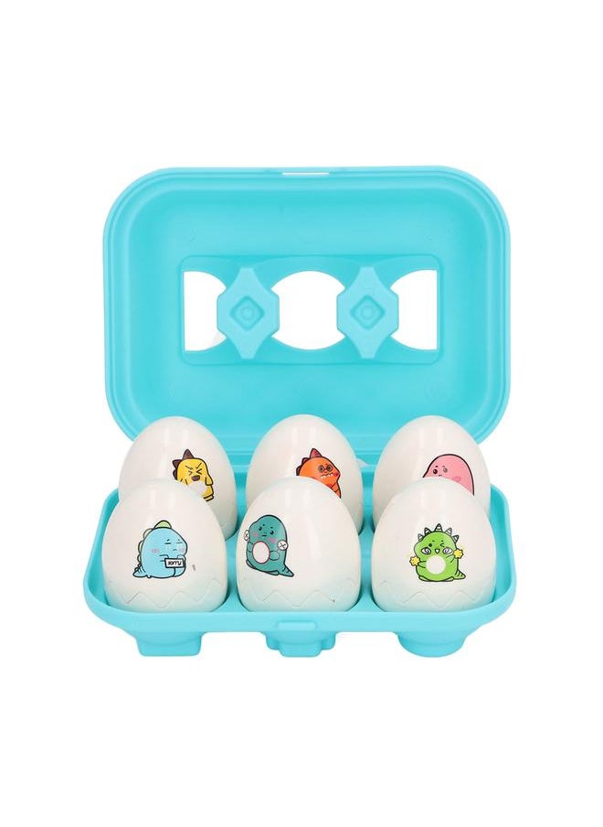 6PCS Egg Shape Matching Toy Set Realistic Early Educational Twist for Children DF35