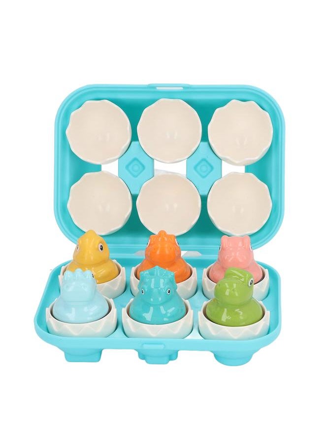 6PCS Egg Shape Matching Toy Set Realistic Early Educational Twist for Children DF35