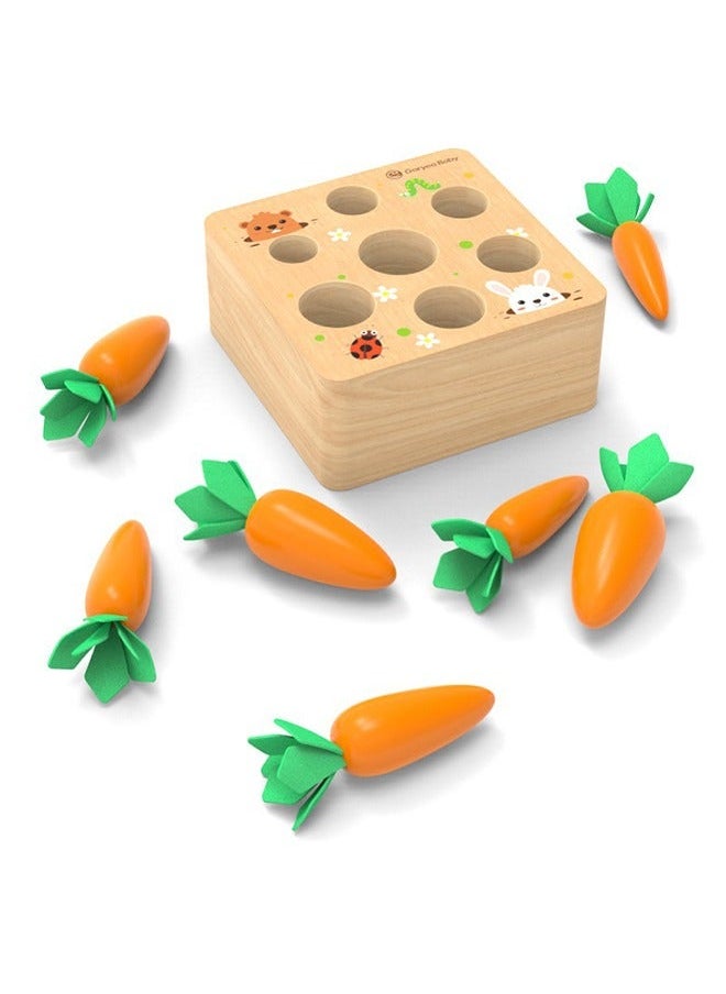Pulling Out Carrots Kids Number Developmental Toys Color Cognition Unique Finger Educational Development And Learning Wooden For