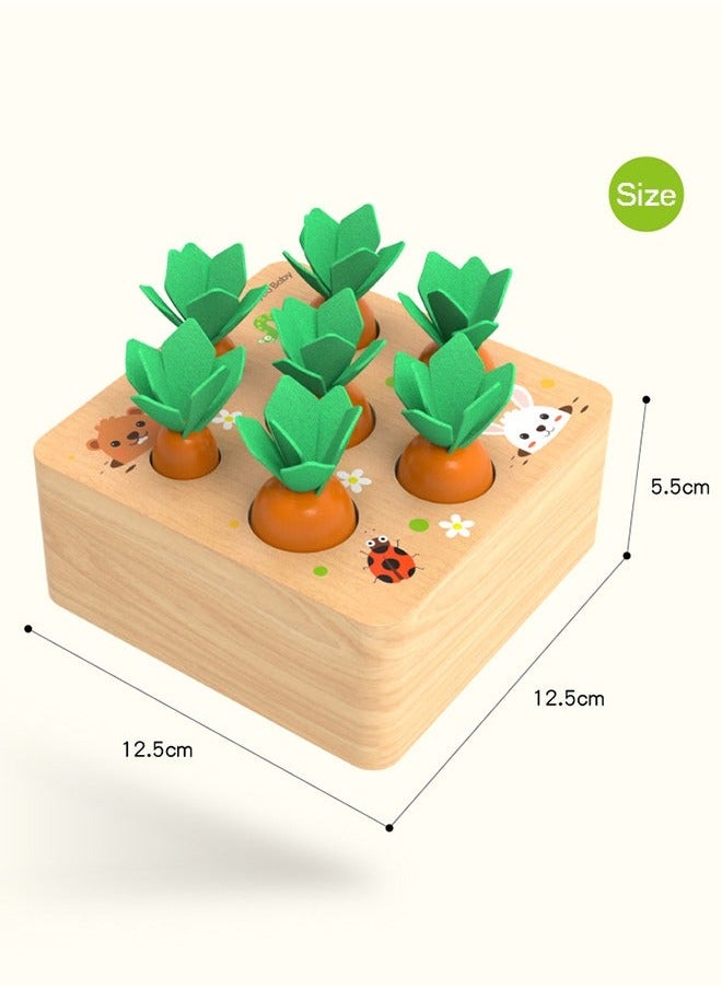 Pulling Out Carrots Kids Number Developmental Toys Color Cognition Unique Finger Educational Development And Learning Wooden For