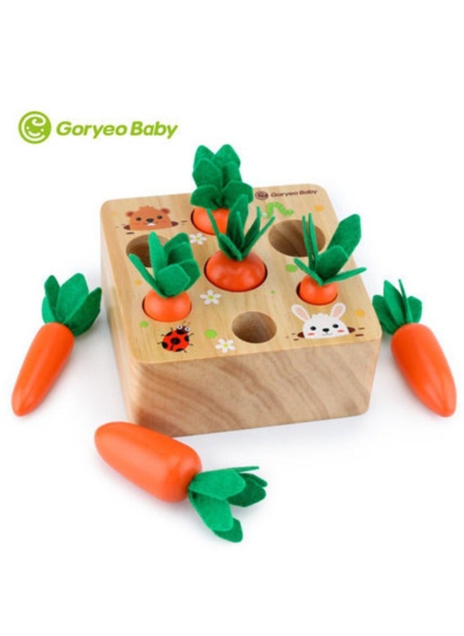 Pulling Out Carrots Kids Number Developmental Toys Color Cognition Unique Finger Educational Development And Learning Wooden For