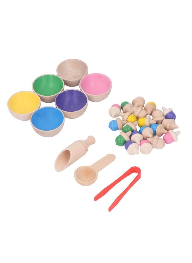 Color Sorting Balls Skill Development Fun Interactive Durable Safe in Cups Toy for Kids