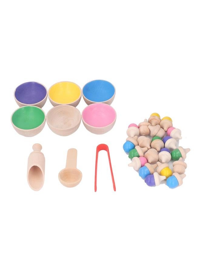 Color Sorting Balls Skill Development Fun Interactive Durable Safe in Cups Toy for Kids