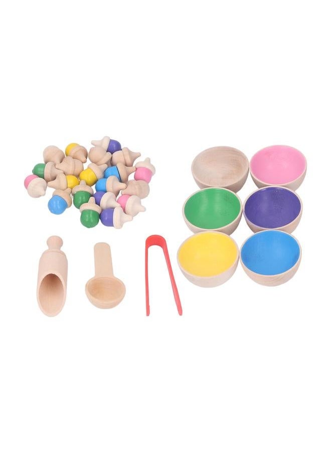 Color Sorting Balls Skill Development Fun Interactive Durable Safe in Cups Toy for Kids