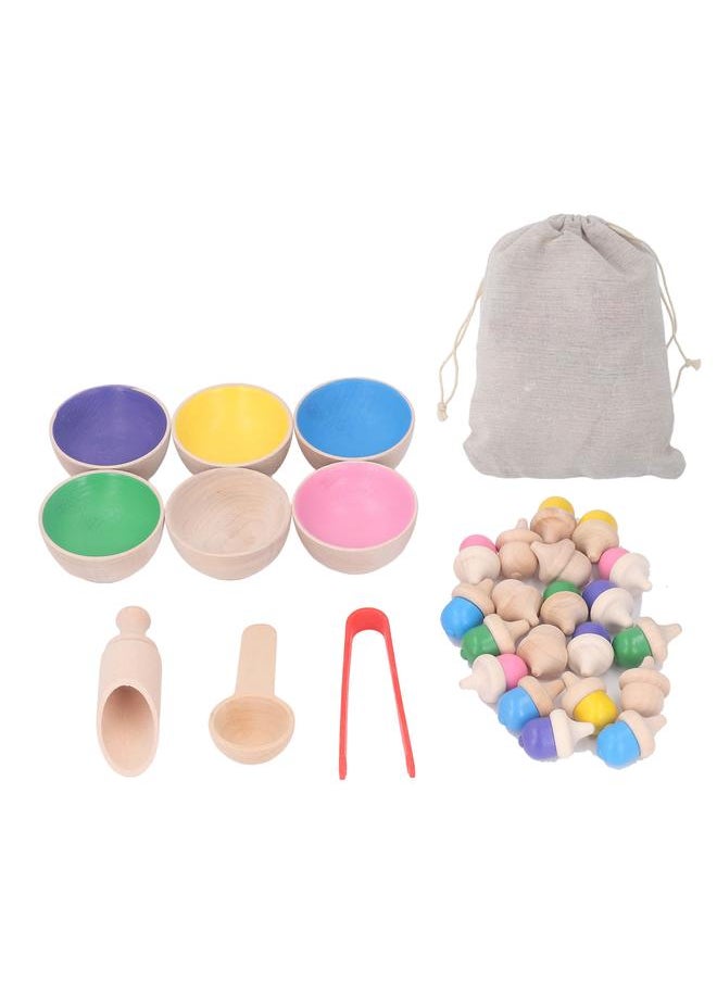 Color Sorting Balls Skill Development Fun Interactive Durable Safe in Cups Toy for Kids