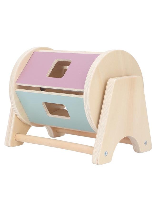 Wooden Match Roll Shape Sorter Geometry Learning Educational Fine Motor Skill Sorting Matching Toy