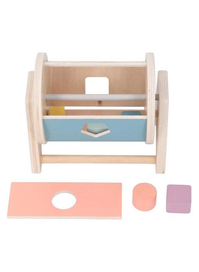 Wooden Match Roll Shape Sorter Geometry Learning Educational Fine Motor Skill Sorting Matching Toy