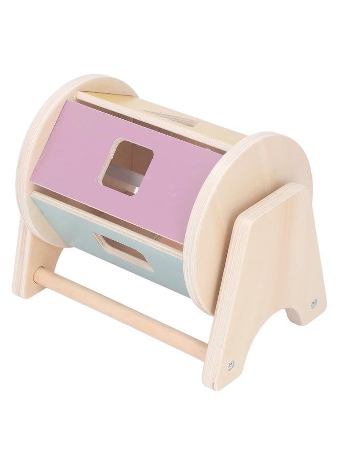 Wooden Match Roll Shape Sorter Geometry Learning Educational Fine Motor Skill Sorting Matching Toy