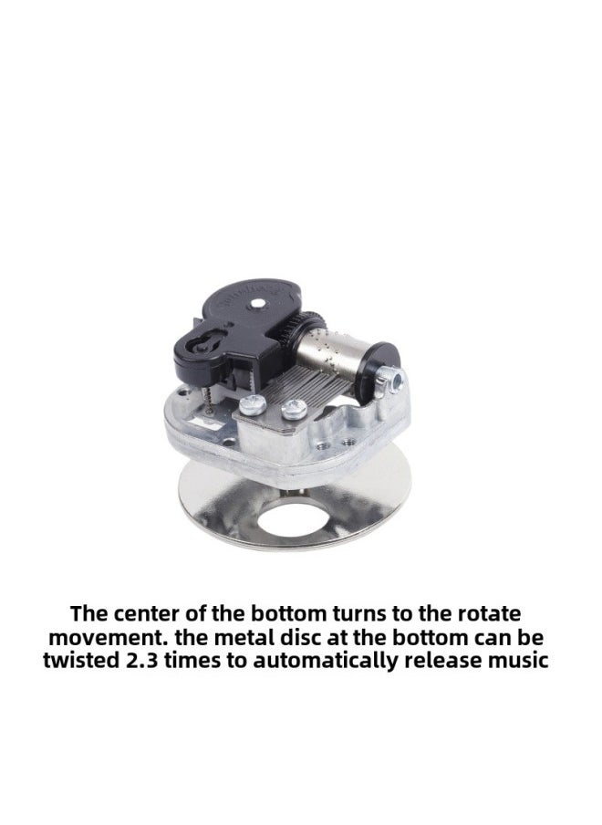 Bottom Center Forward Bar Rotating Music Box Movement Diy Music Box Movement DIY Accessories Rotating Wooden Base-Color:Yunsheng Brand Bottom Center Turn Movement-Dimensions:Track: Meet
