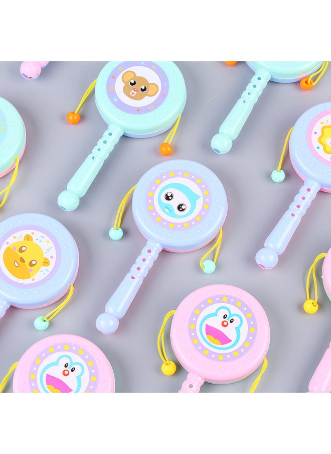 Baby Toys Cartoon Rattle 0-3 Years Old Kindergarten Baby Early Education Hand Rattle Rattle Children's Toys Wholesale-Color:Weightlifting Rattle—random