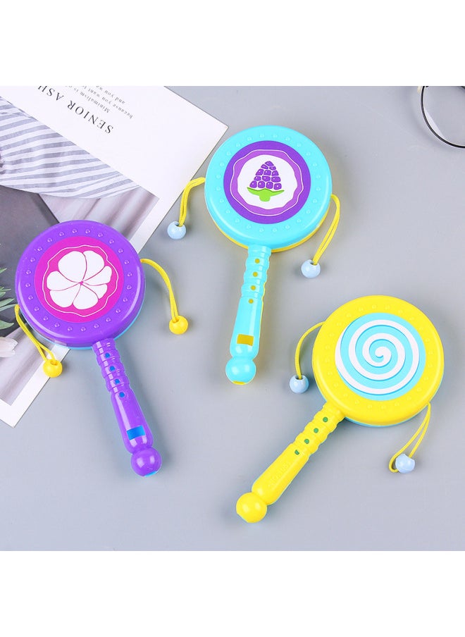 Baby Toys Cartoon Rattle 0-3 Years Old Kindergarten Baby Early Education Hand Rattle Rattle Children's Toys Wholesale-Color:Weightlifting Rattle—random