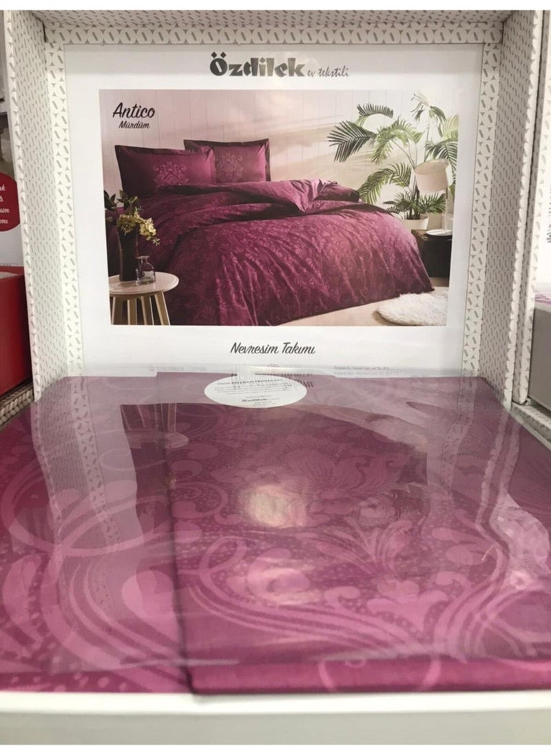 Ozdilek Antico Plum Double Duvet Cover