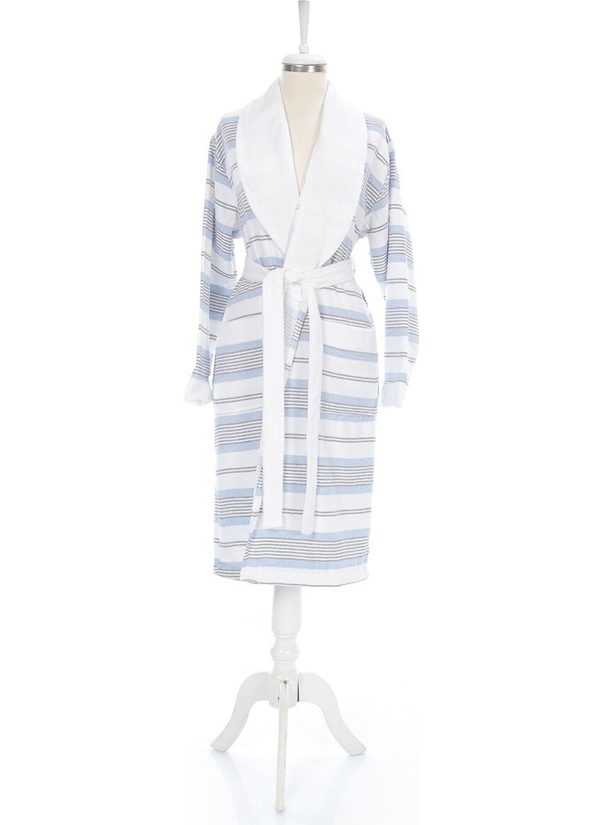 Carol Peshtemal Shawl Collar Bathrobe L/xl Size