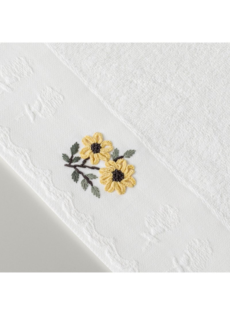 Jovie Cotton Face Towel 50X85 cm White