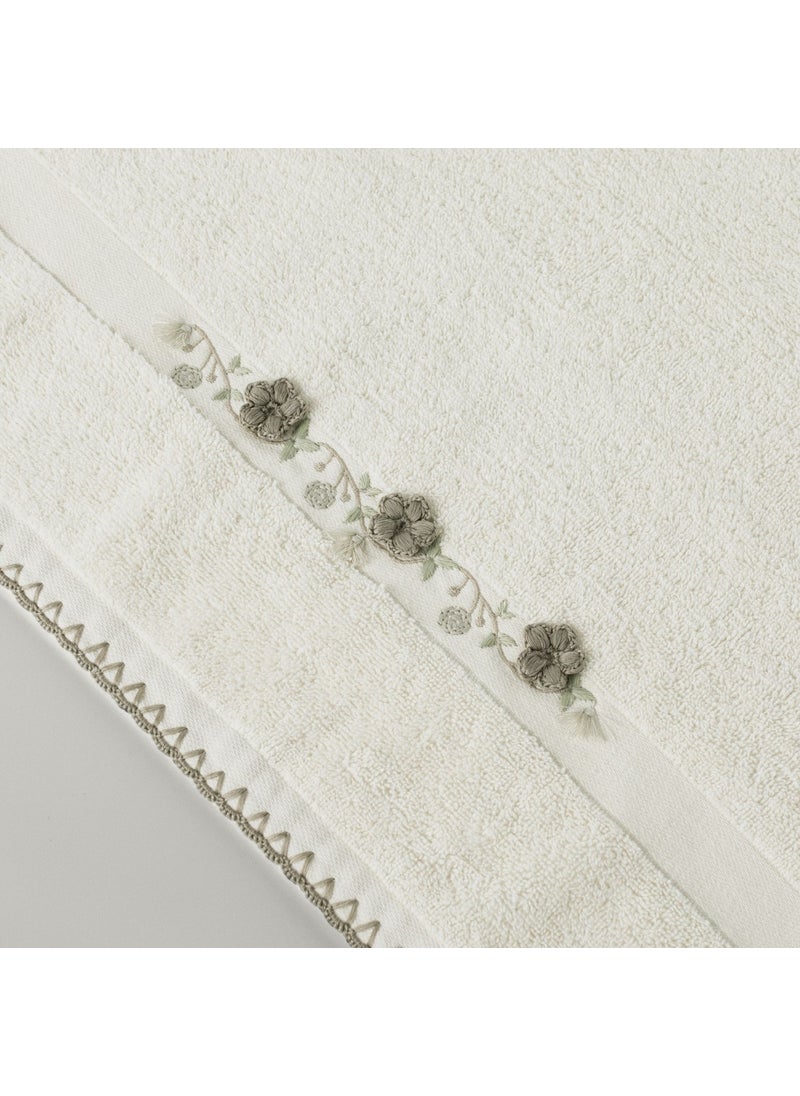 Fiora Cotton Face Towel 50X85 cm Ecru
