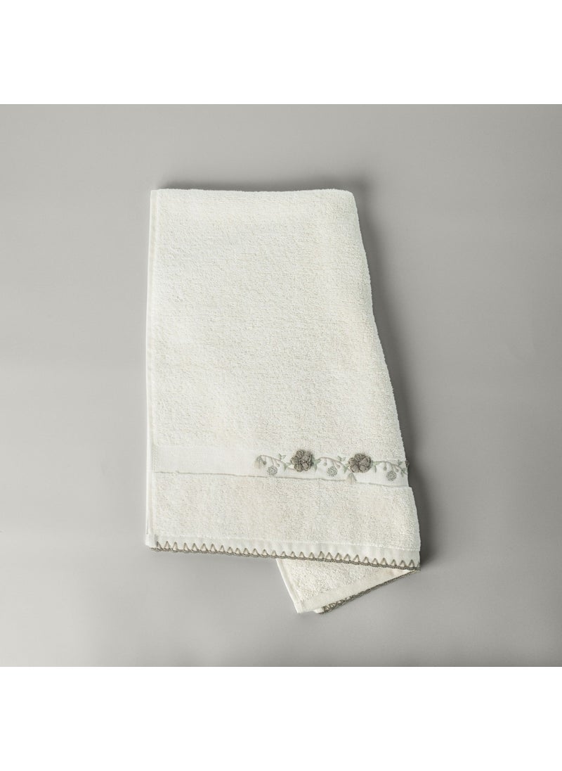 Fiora Cotton Face Towel 50X85 cm Ecru