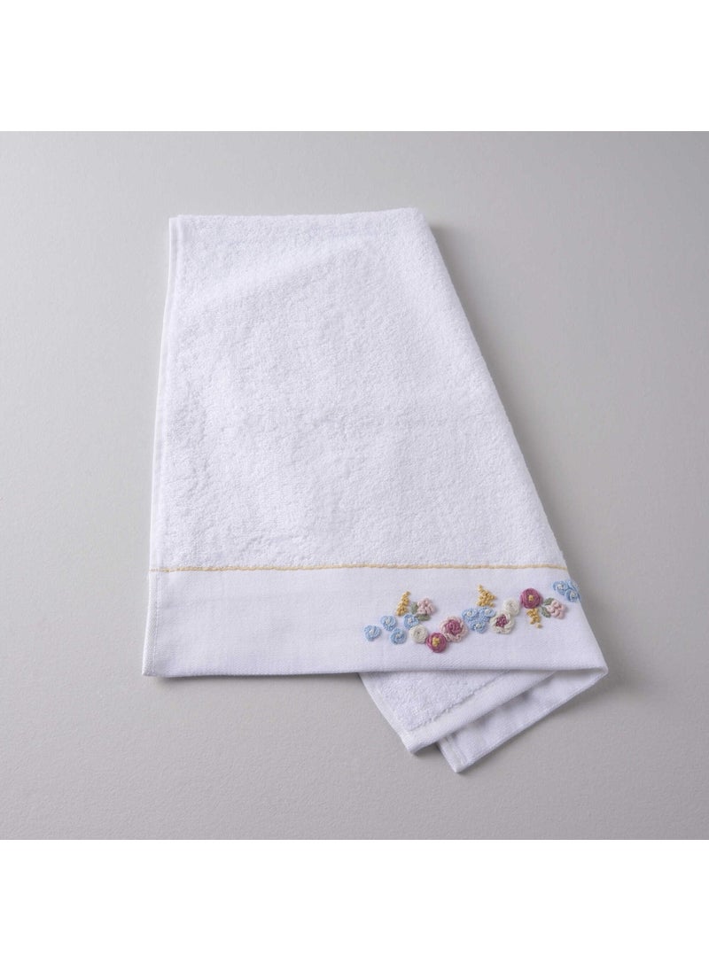 Ella Bamboo 50X85 cm Face Towel White