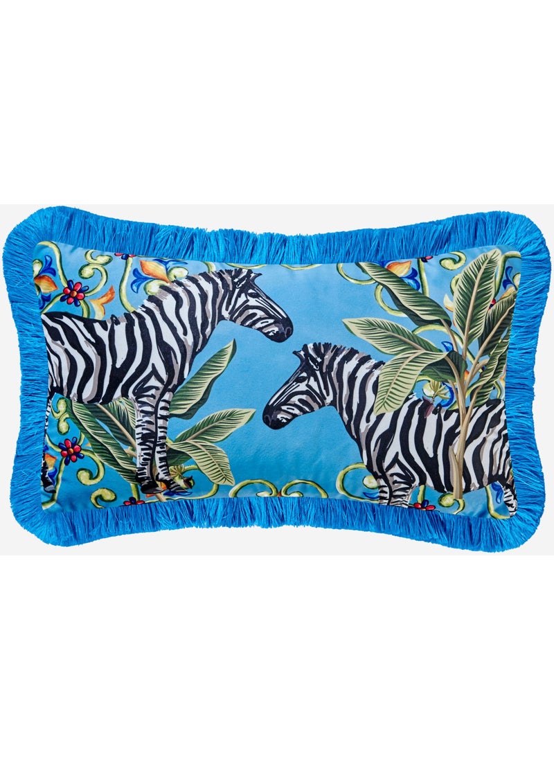 Il Giardino Blue Velvet Decorative Pillow 30X50 cm