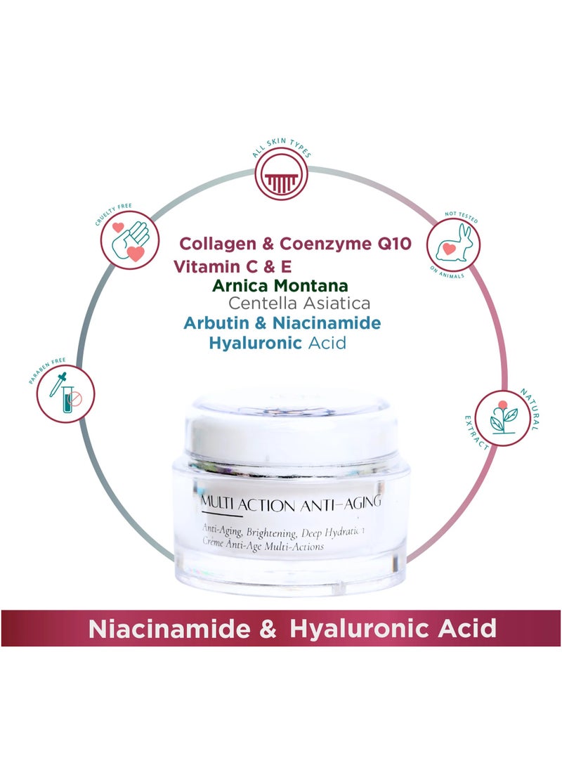 Solimar Paris Multi Action Anti-Aging Cream – Firming & Hydrating Formula, 50ml