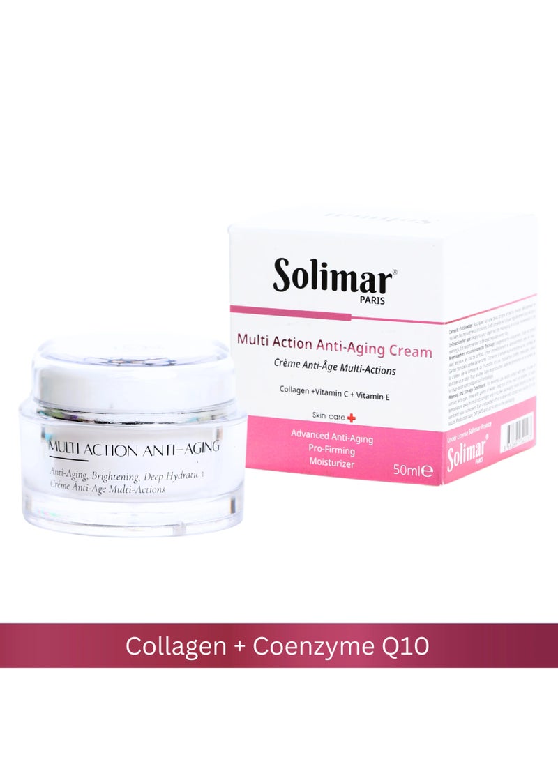 Solimar Paris Multi Action Anti-Aging Cream – Firming & Hydrating Formula, 50ml